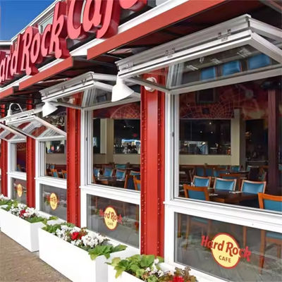 ऊर्ध्वाधर एल्यूमीनियम द्वि-भुजाऊ खिड़की अनुकूलित ग्लास और फ्रेम के साथ उच्च ऊर्जा दक्षता