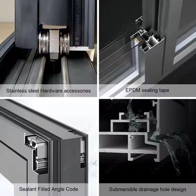 भारी शुल्क सफेद फ्रेम एल्यूमीनियम ग्लास Bifolding आँगन स्लाइडिंग दरवाजा