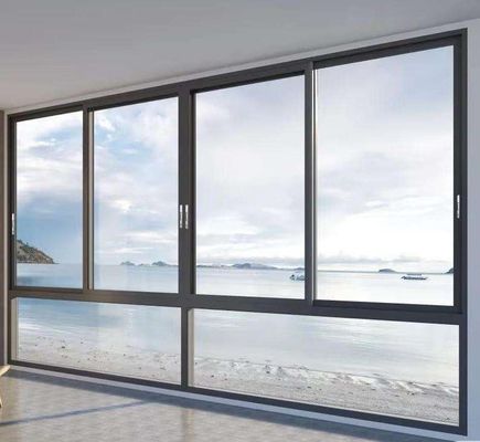 भारी ड्यूटी क्षैतिज एल्यूमीनियम स्लाइडिंग विंडो 5 साल से अधिक की वारंटी के साथ