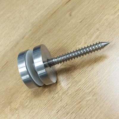 8-12 मिमी ग्लास के लिए 30 मिमी/42.4 मिमी व्यास के साथ समायोज्य स्टेनलेस स्टील 304/316 स्टैंडऑफ ग्लास रेलिंग सिस्टम