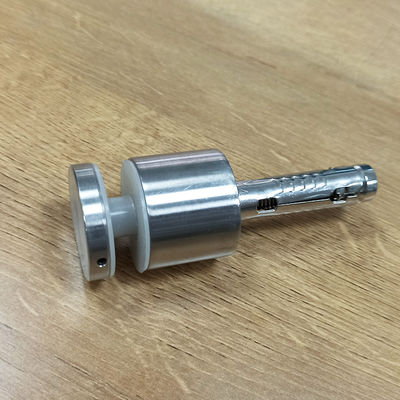 8-12 मिमी ग्लास के लिए 30 मिमी/42.4 मिमी व्यास के साथ समायोज्य स्टेनलेस स्टील 304/316 स्टैंडऑफ ग्लास रेलिंग सिस्टम