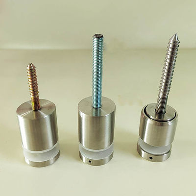 एडजस्टेबल स्टेनलेस स्टील फ्रेमलेस वॉल माउंट ग्लास रेलिंग फिक्सिंग स्टैंडऑफ़ पिन