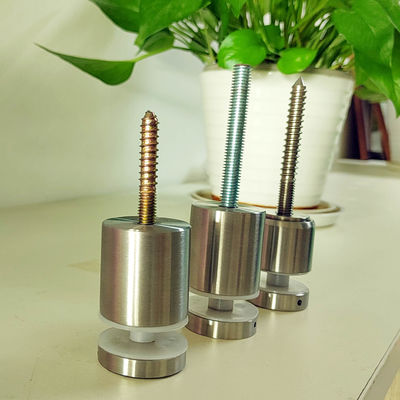 एडजस्टेबल स्टेनलेस स्टील फ्रेमलेस वॉल माउंट ग्लास रेलिंग फिक्सिंग स्टैंडऑफ़ पिन