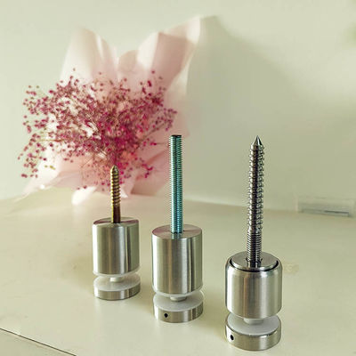 एडजस्टेबल स्टेनलेस स्टील फ्रेमलेस वॉल माउंट ग्लास रेलिंग फिक्सिंग स्टैंडऑफ़ पिन