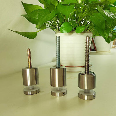 एडजस्टेबल स्टेनलेस स्टील फ्रेमलेस वॉल माउंट ग्लास रेलिंग फिक्सिंग स्टैंडऑफ़ पिन