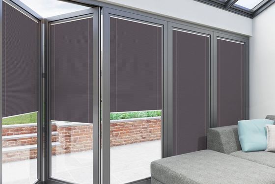 डबल ग्लेज्ड इंसुलेटेड लौवर ब्लेड स्विंग सैश विंडो सील, ग्लास के बीच इनर ब्लाइंड एक्सेसरीज़ के साथ